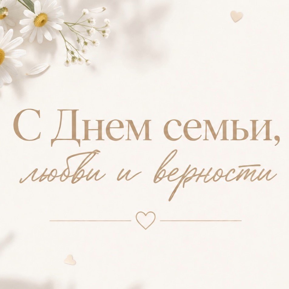 Поздравляем с Днем семьи, любви и верности