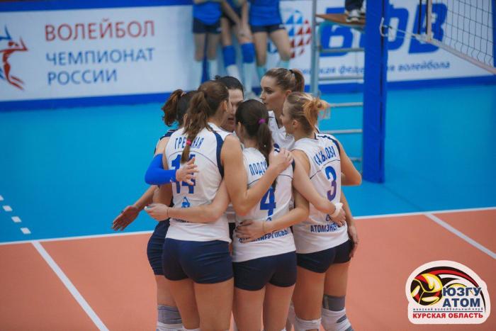Очередная победа в копилке волейболисток команды "ЮЗГУ АТОМ"