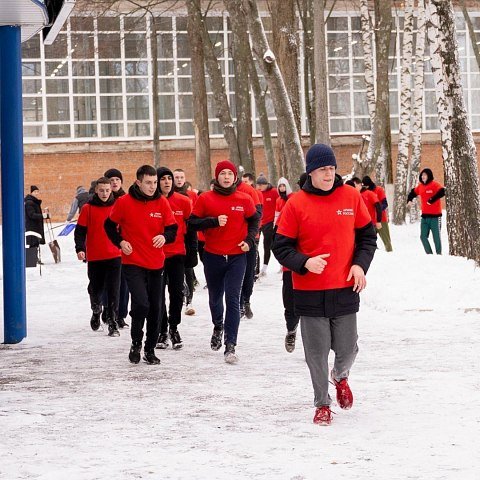 Новогодний забег курсантов ВУЦ ЮЗГУ