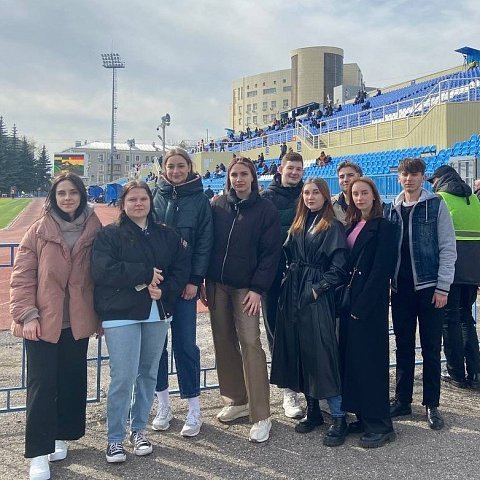 Активисты ЮЗГУ посетили футбольный матч