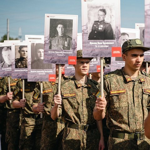 ЮЗГУ на Марше памяти участников Курской битвы 