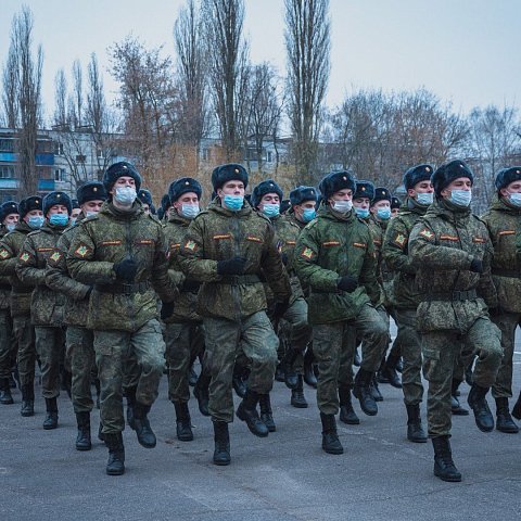 Курсанты ВУЦ начали подготовку к Параду Победы